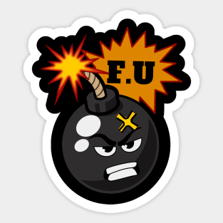 Droppin' F Bombs Sticker